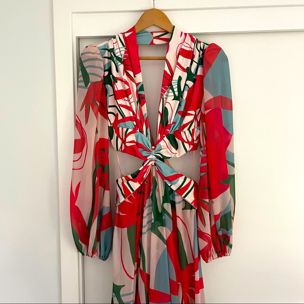 Patbo Maxi Plunge Dress NWT